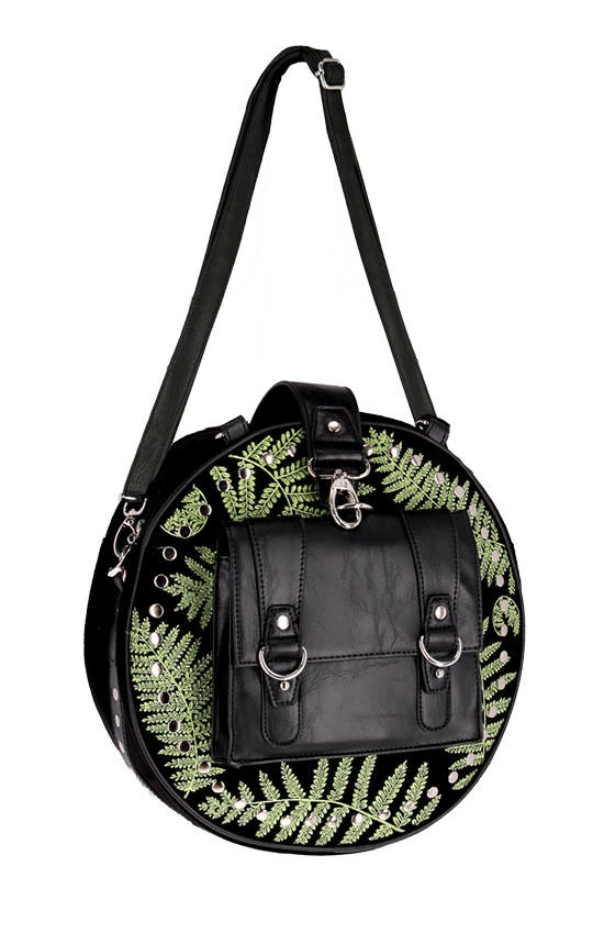 Restyle Purses & Handbags Round Fern Cross Body Purse