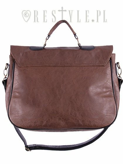 Restyle Purses & Handbags Steampunk Satchel Bag Irregular Briefcase Brown Mechanism - Image 4