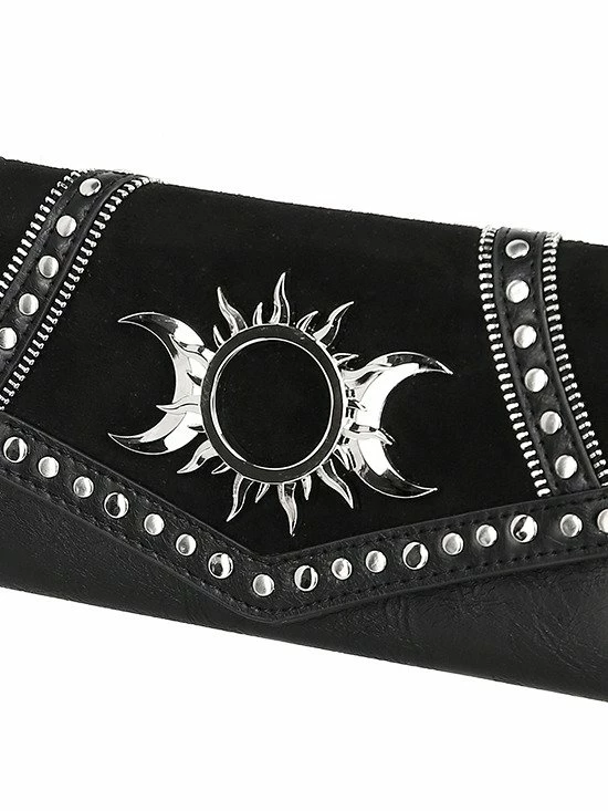 Restyle Purses & Handbags Tripple Goddess Wallet Gothic Moon And Sun - Image 3