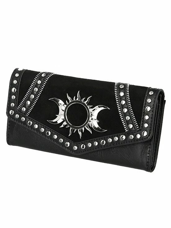 Restyle Purses & Handbags Tripple Goddess Wallet Gothic Moon And Sun - Image 4