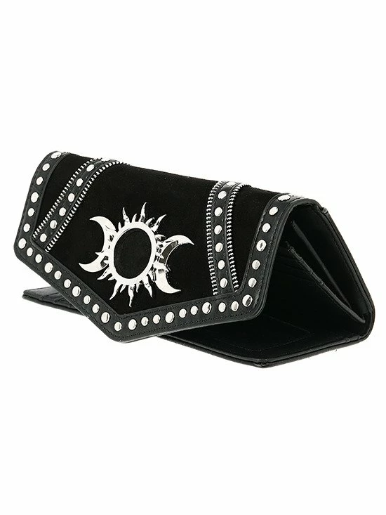 Restyle Purses & Handbags Tripple Goddess Wallet Gothic Moon And Sun - Image 5