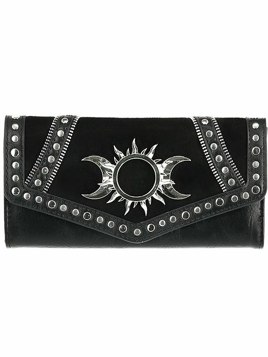 Restyle Purses & Handbags Tripple Goddess Wallet Gothic Moon And Sun