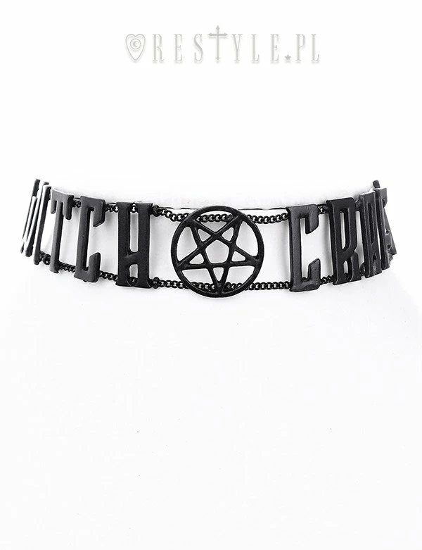 Restyle Ties & Neckwear Witchcraft Black Chain Collar