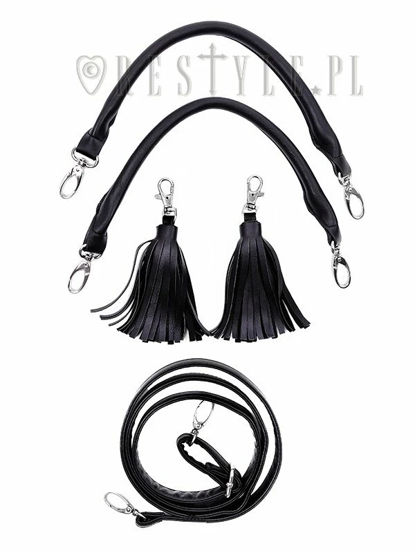 Restyle Purses & Handbags Witchy White Henna Moon Embroidery Round Handbag With Tassels - Image 4